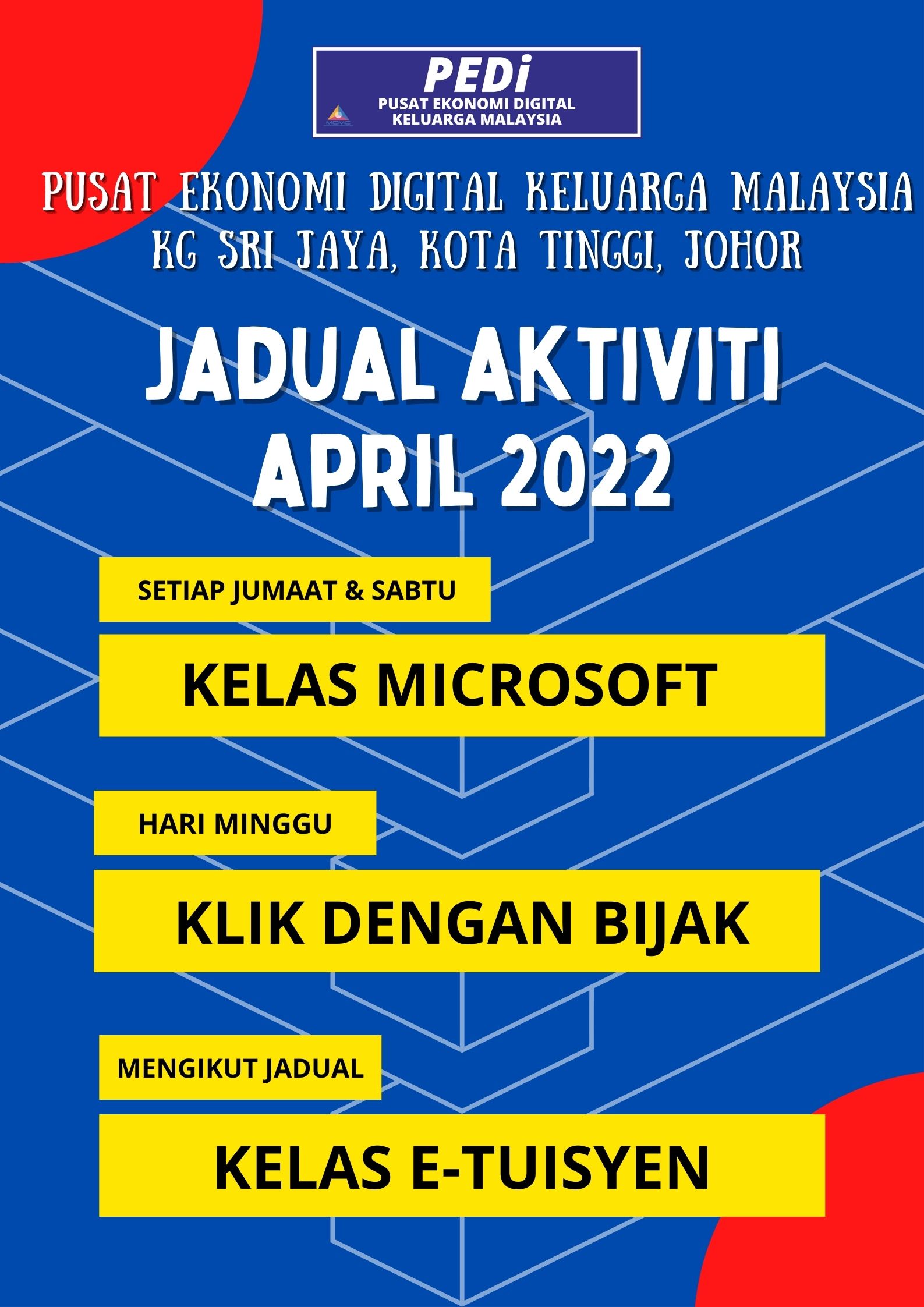 JADUAL AKTIVITI APRIL 2022