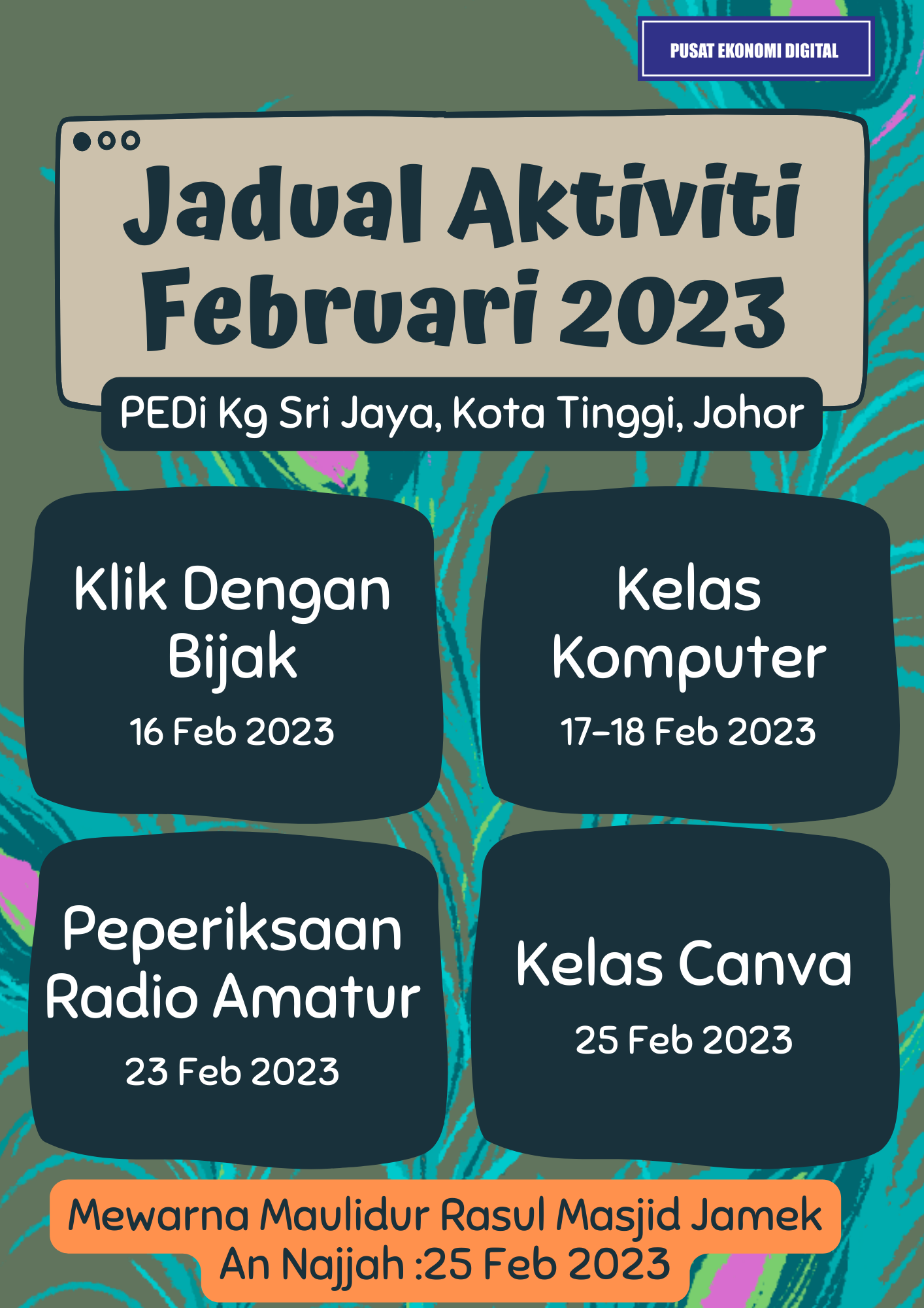 Jadual Aktiviti - Januari 2023