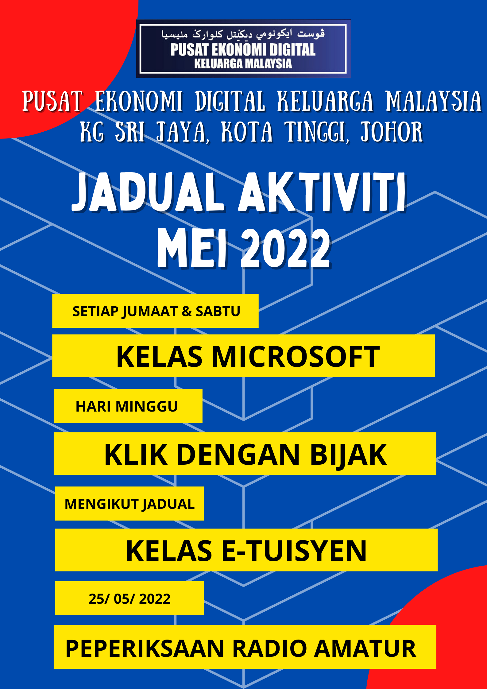 mei JADUAL AKTIVITI 2022